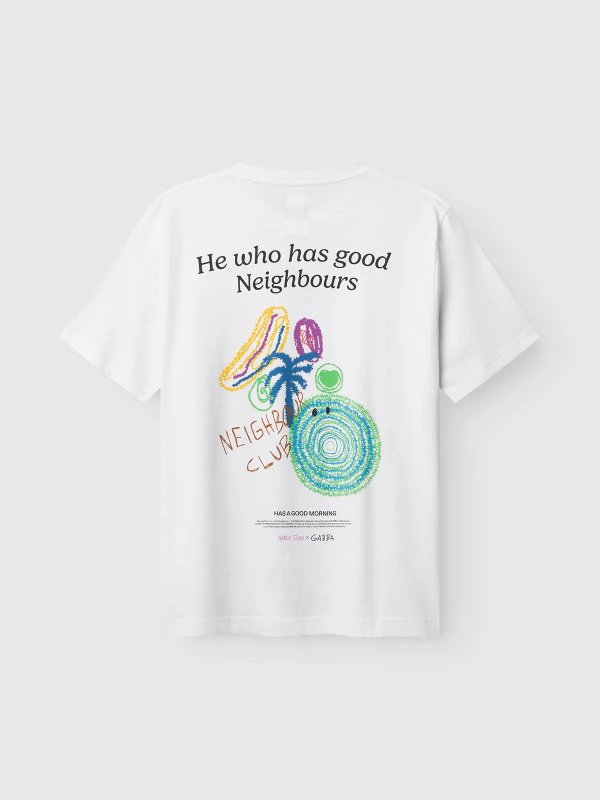 GABnigel Nando SS T-shirt GOTS - White sold by Gabba product image thumbnail 2