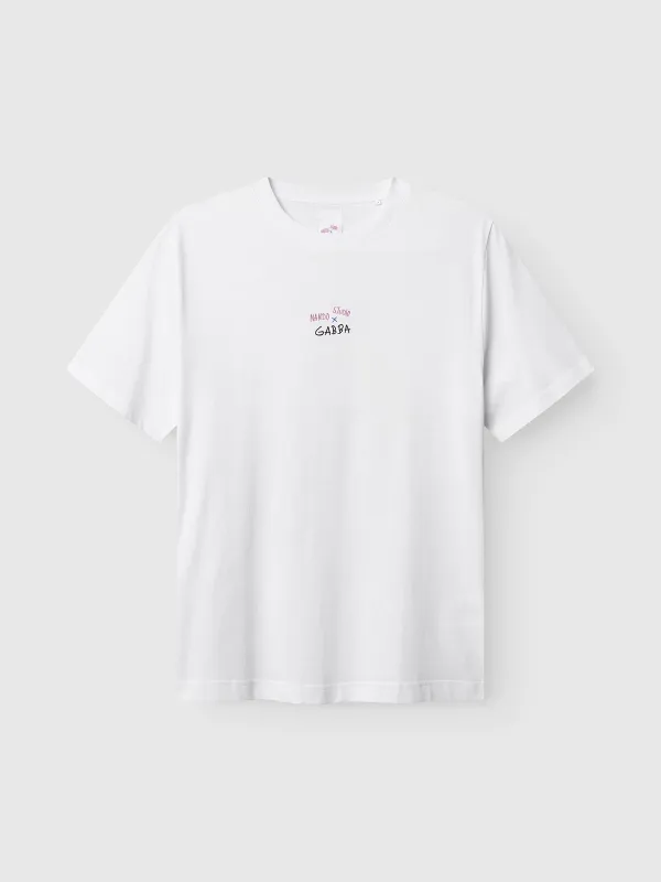 GABnigel Nando SS T-shirt GOTS - White sold by Gabba