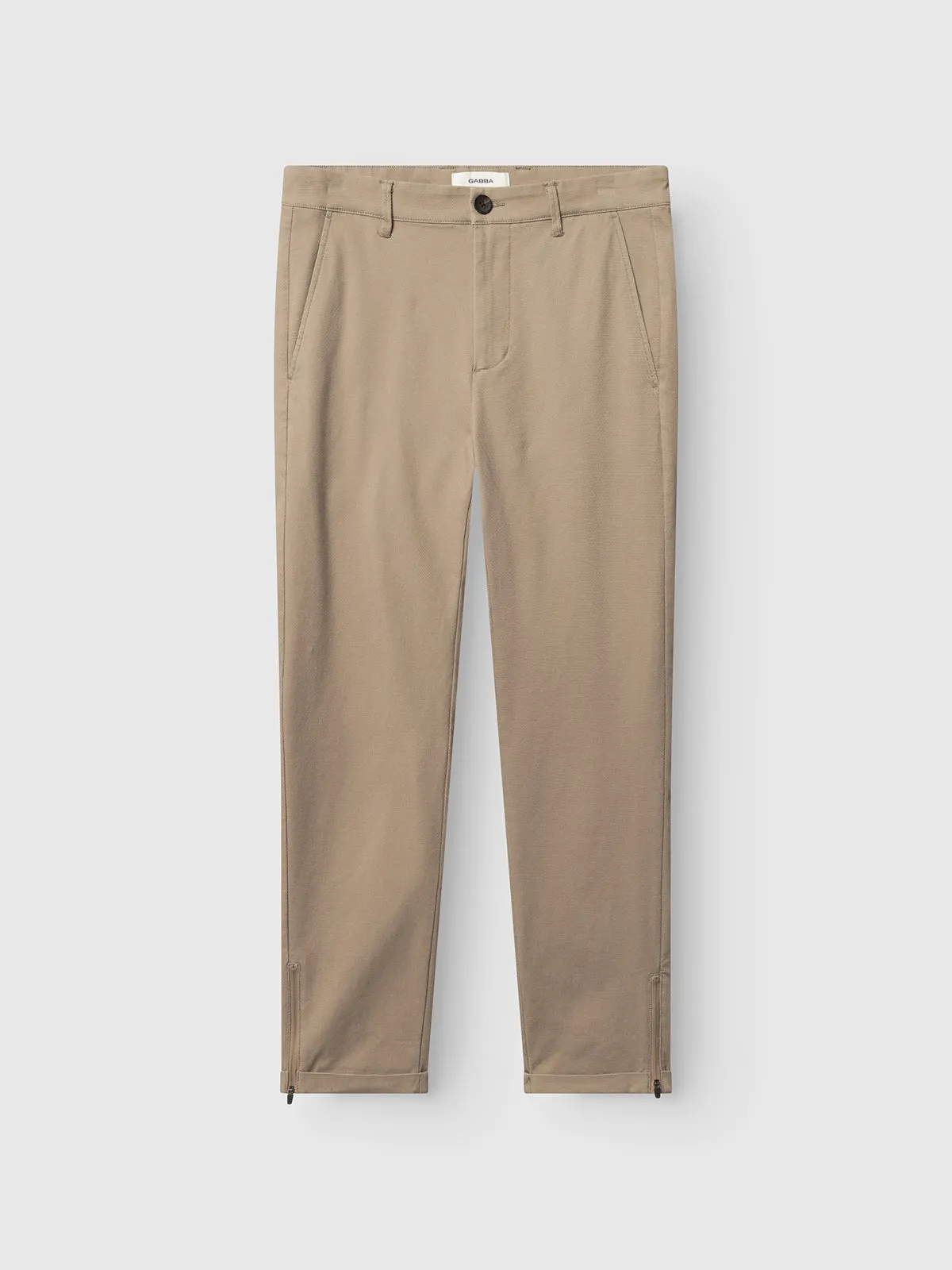 GABpaul L.C. Zip Crop Doby Pant - Sand sold by Gabba