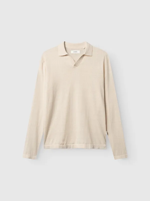 GABcross Dush LS Knit - Sand Mel. made by Gabba