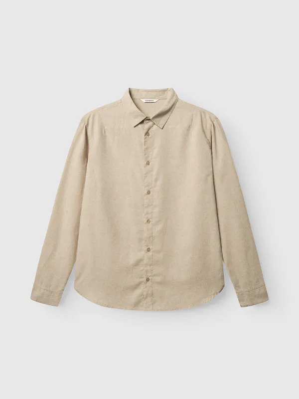 GABsven Reg Lins LS Shirt - Sand made by Gabba