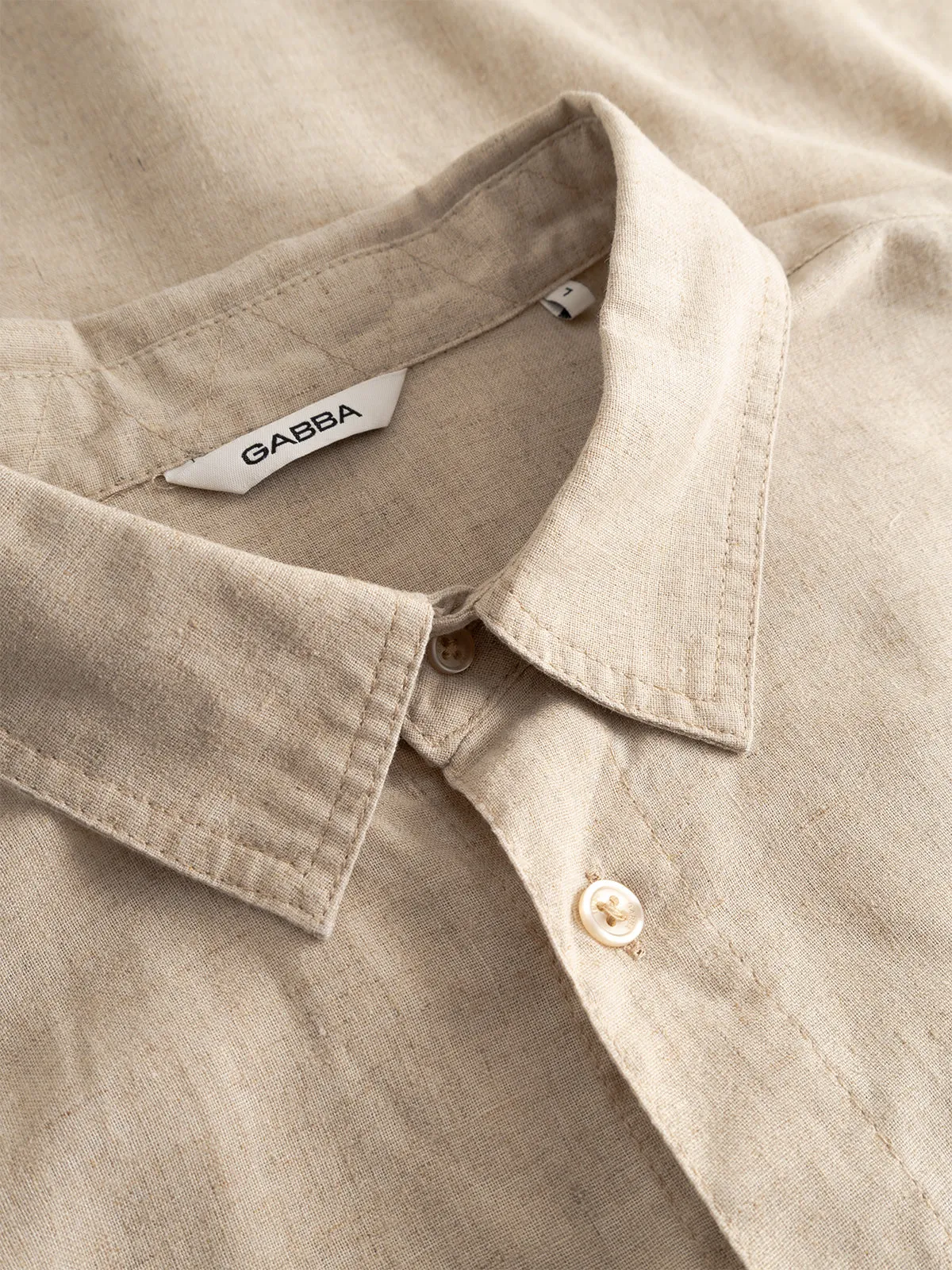 GABsven Reg Lins LS Shirt - Sand sold by Gabba product image thumbnail 3