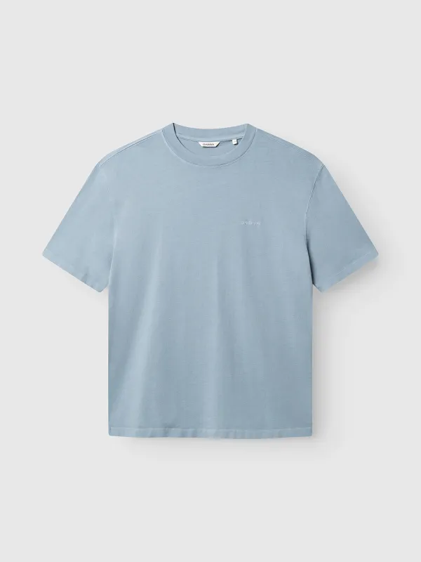 GABlegin Wix Boxy Hour SS T-shirt - Dusty Blue made by Gabba