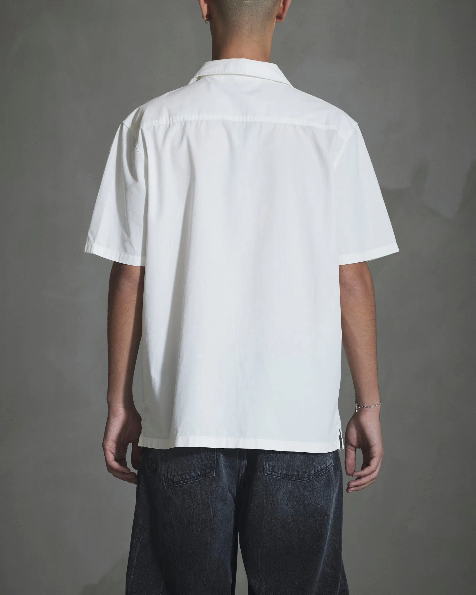 H Short Sleeve Shirt - Off White sold by Han Kjøbenhavn product image thumbnail 4