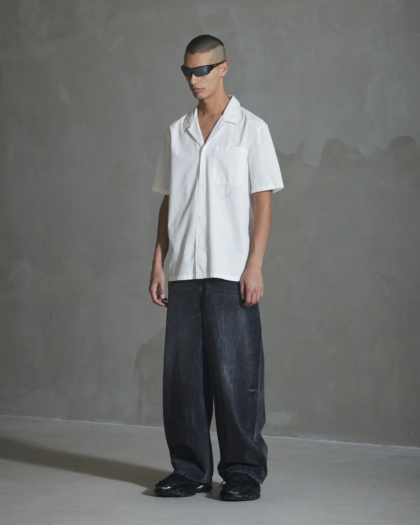 H Short Sleeve Shirt - Off White sold by Han Kjøbenhavn product image thumbnail 3