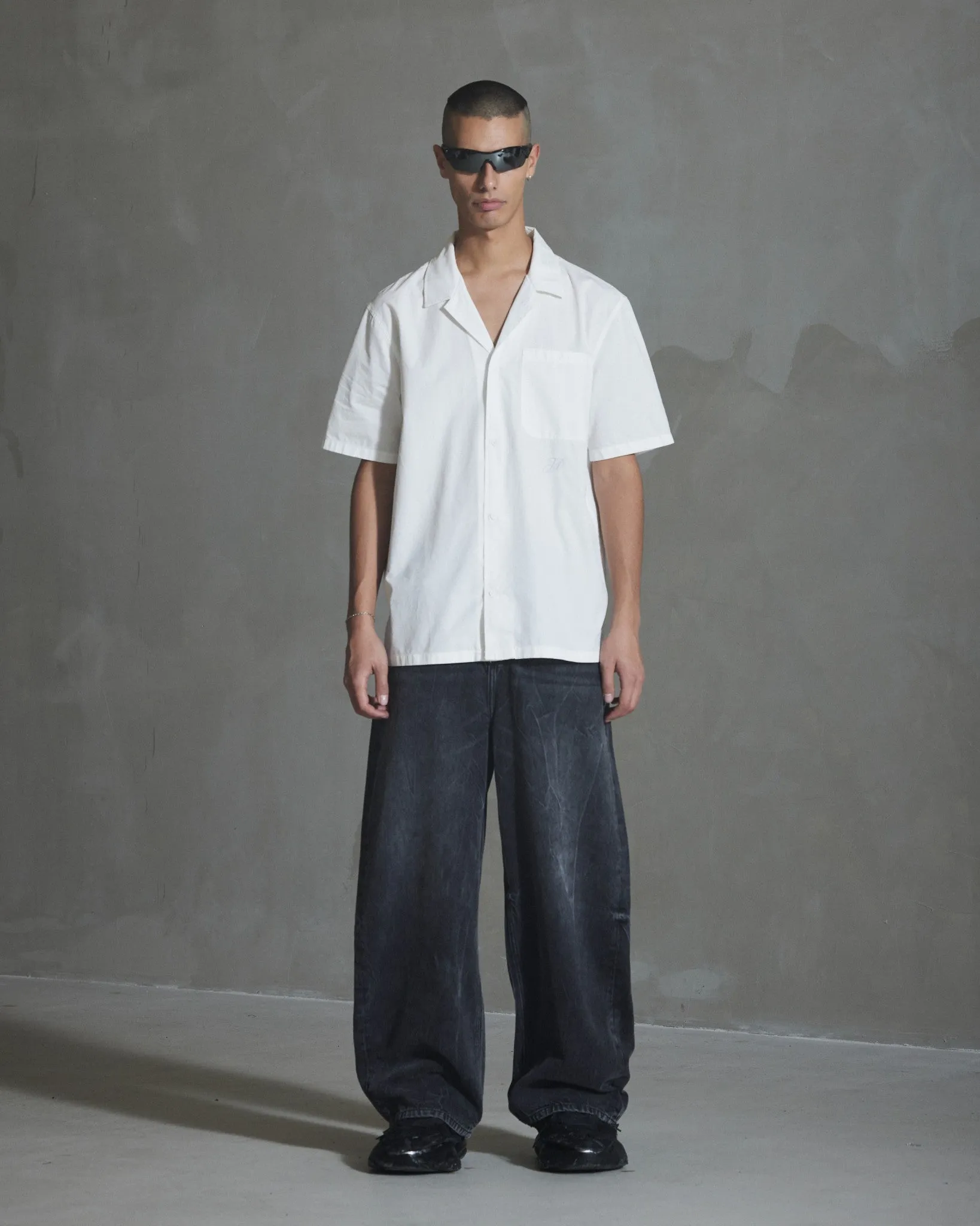 H Short Sleeve Shirt - Off White sold by Han Kjøbenhavn
