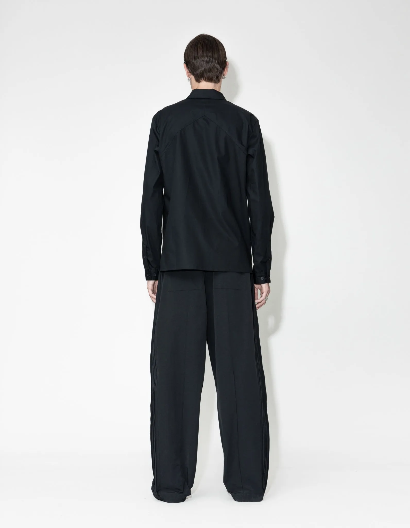 Pleated Detail Mid-Rise Trousers - Black sold by Han Kjøbenhavn product image thumbnail 4