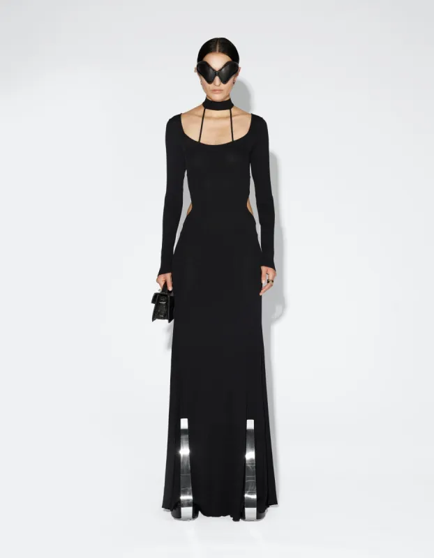 Fine Rib Dress - Black sold by Han Kjøbenhavn