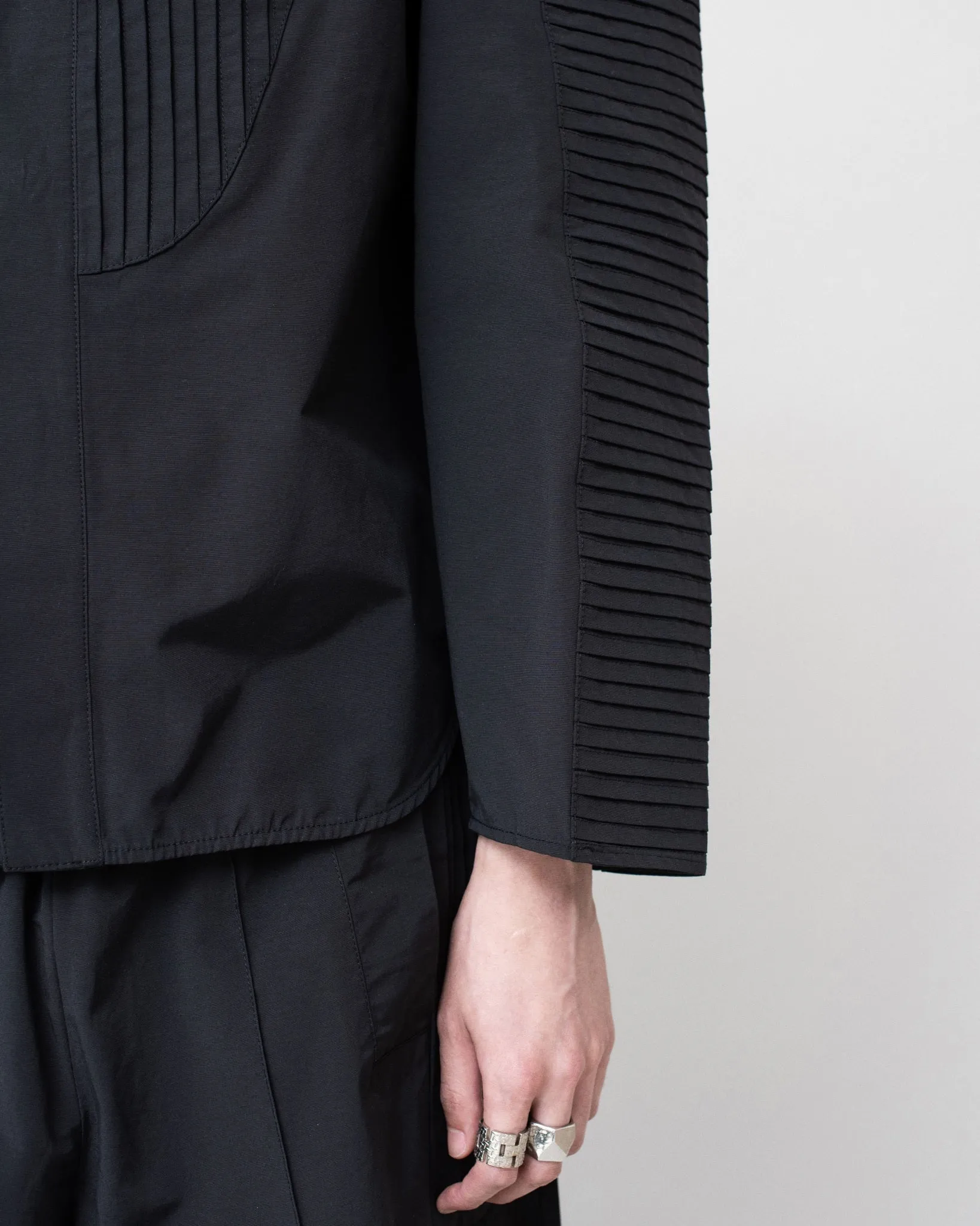 Pleated Detail Shirt - Black sold by Han Kjøbenhavn product image thumbnail 3