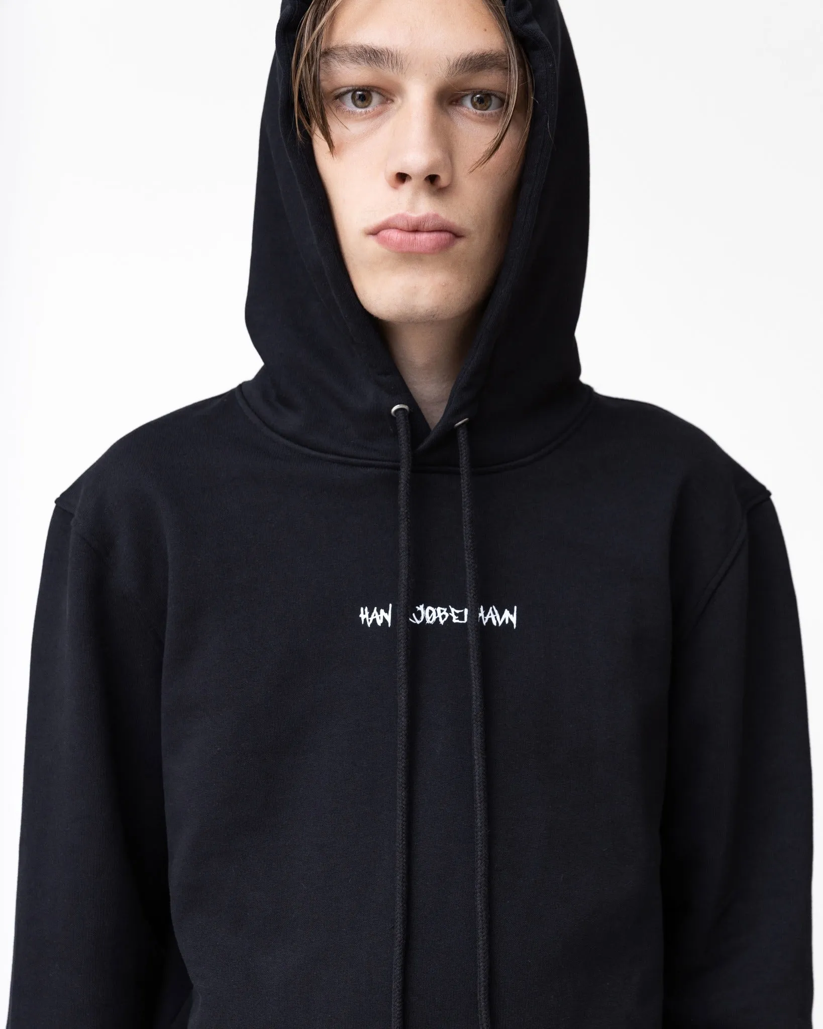 Graphic Font Regular Hoodie - Black sold by Han Kjøbenhavn product image thumbnail 2