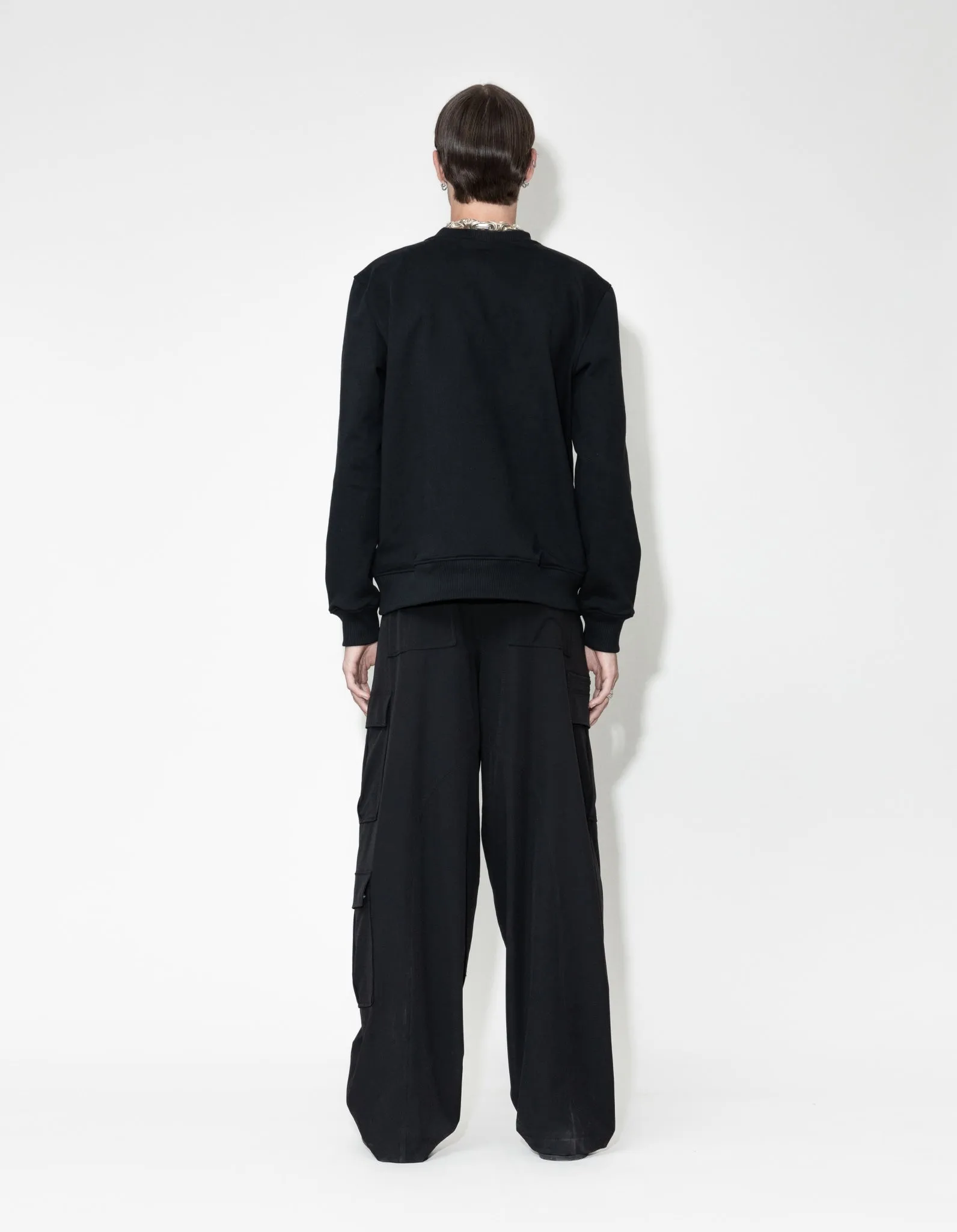 Graphic Font Regular Crewneck - Black sold by Han Kjøbenhavn product image thumbnail 2