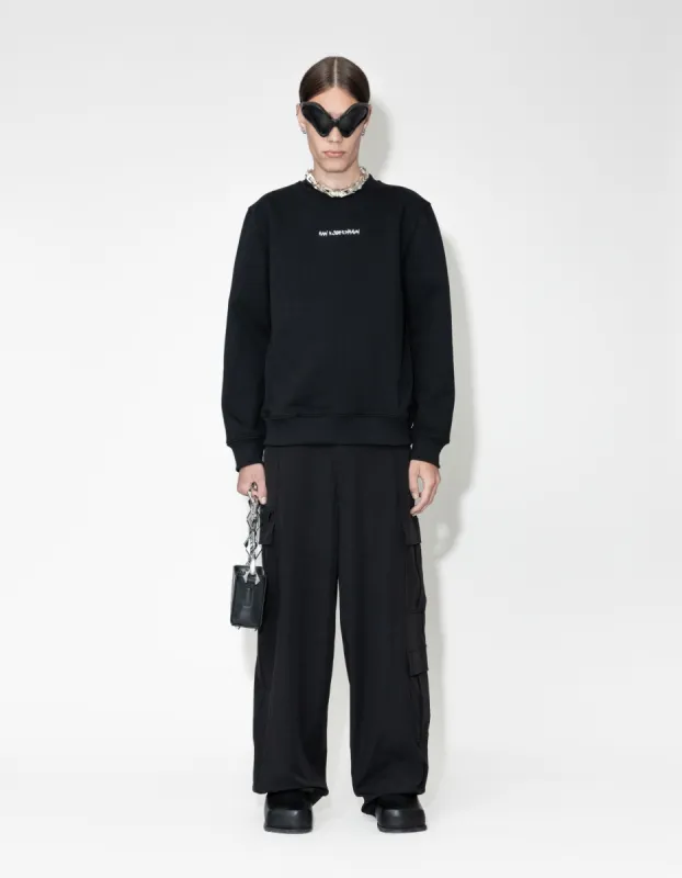 Graphic Font Regular Crewneck - Black sold by Han Kjøbenhavn