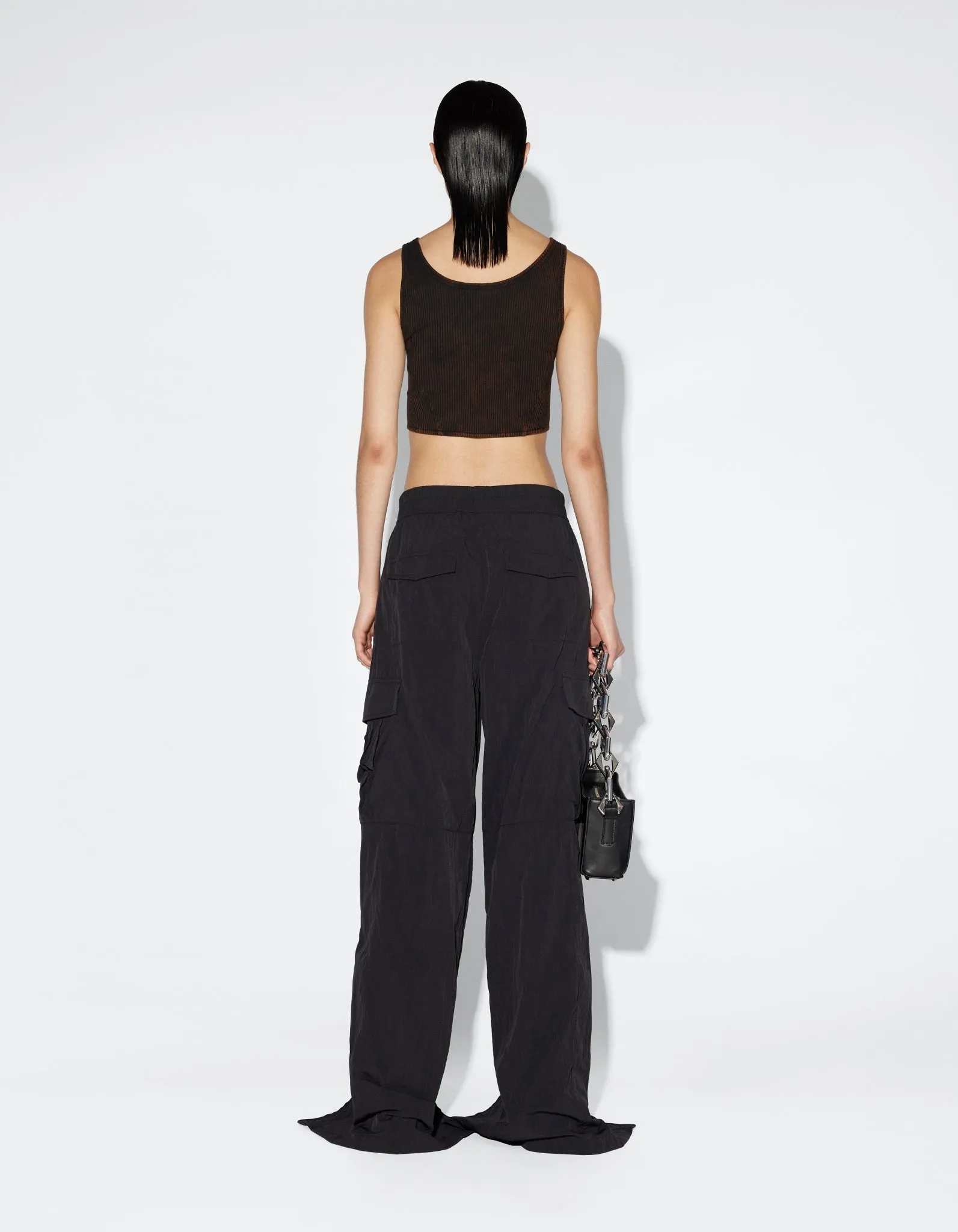 Wide-leg Track Trousers - Black sold by Han Kjøbenhavn product image thumbnail 2