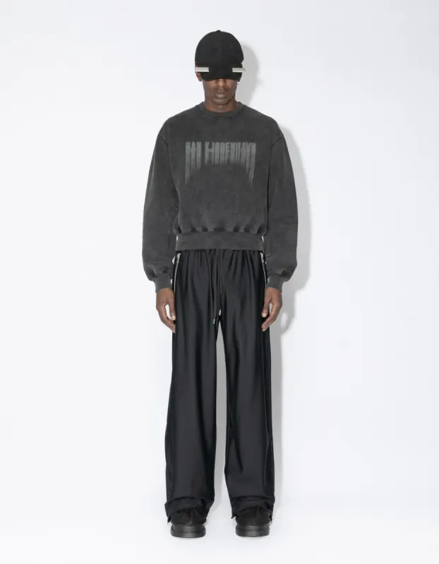Faded Logo Oversized Crewneck - Black sold by Han Kjøbenhavn