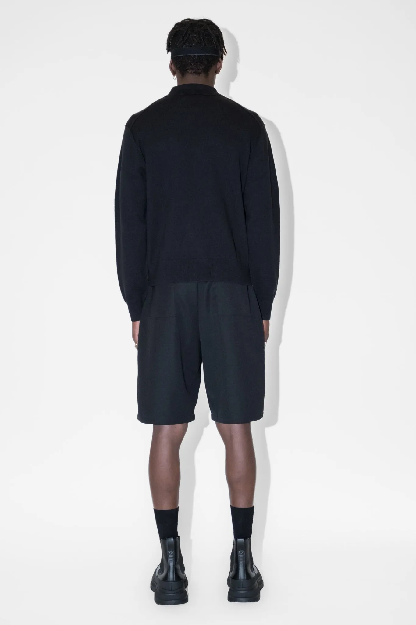 Knit Zip Cardigan - Black sold by Han Kjøbenhavn product image thumbnail 2