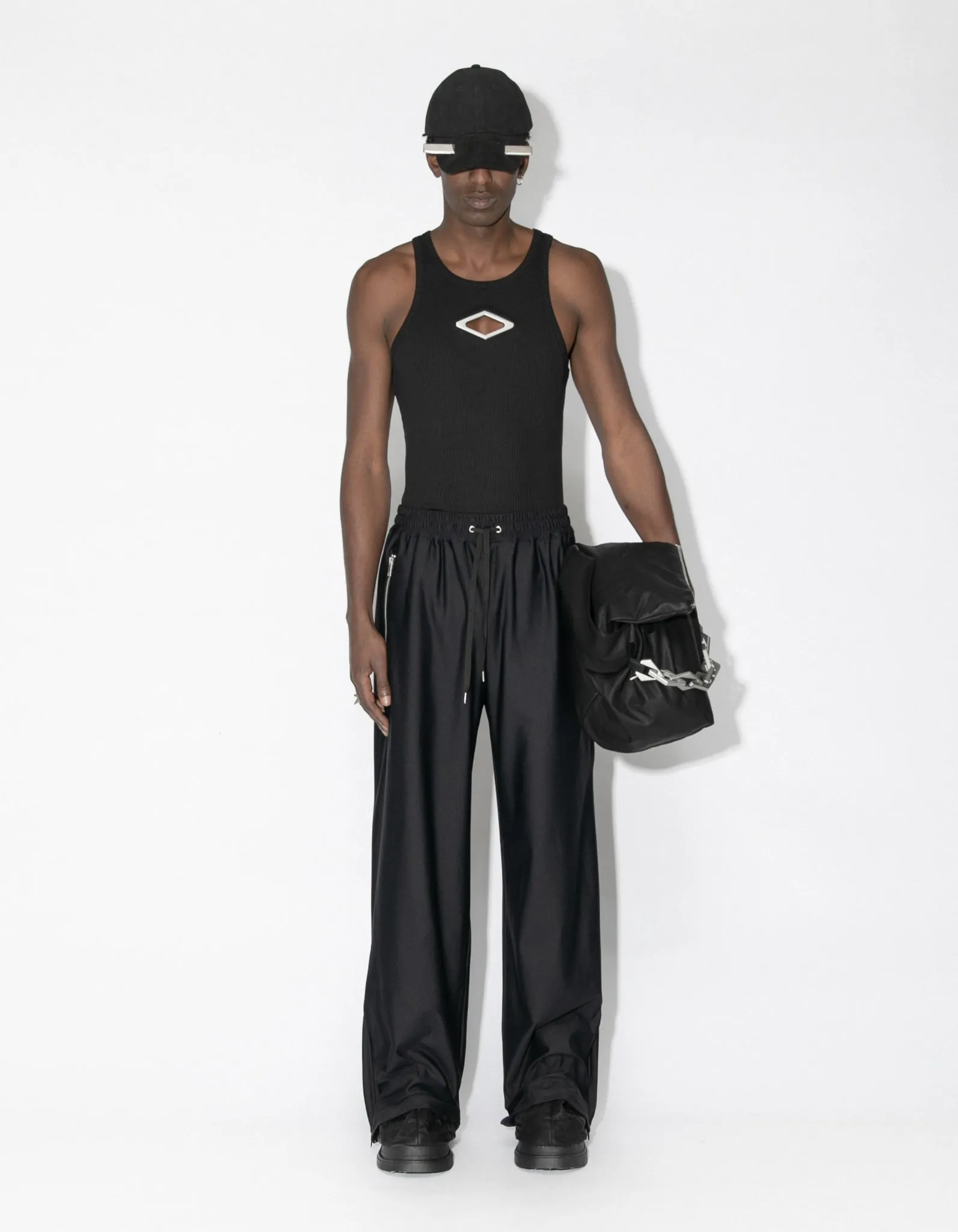 Oversized Track Trousers - Black sold by Han Kjøbenhavn