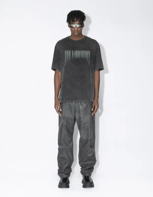 Faded Logo Boxy Tee SS - Black sold by Han Kjøbenhavn