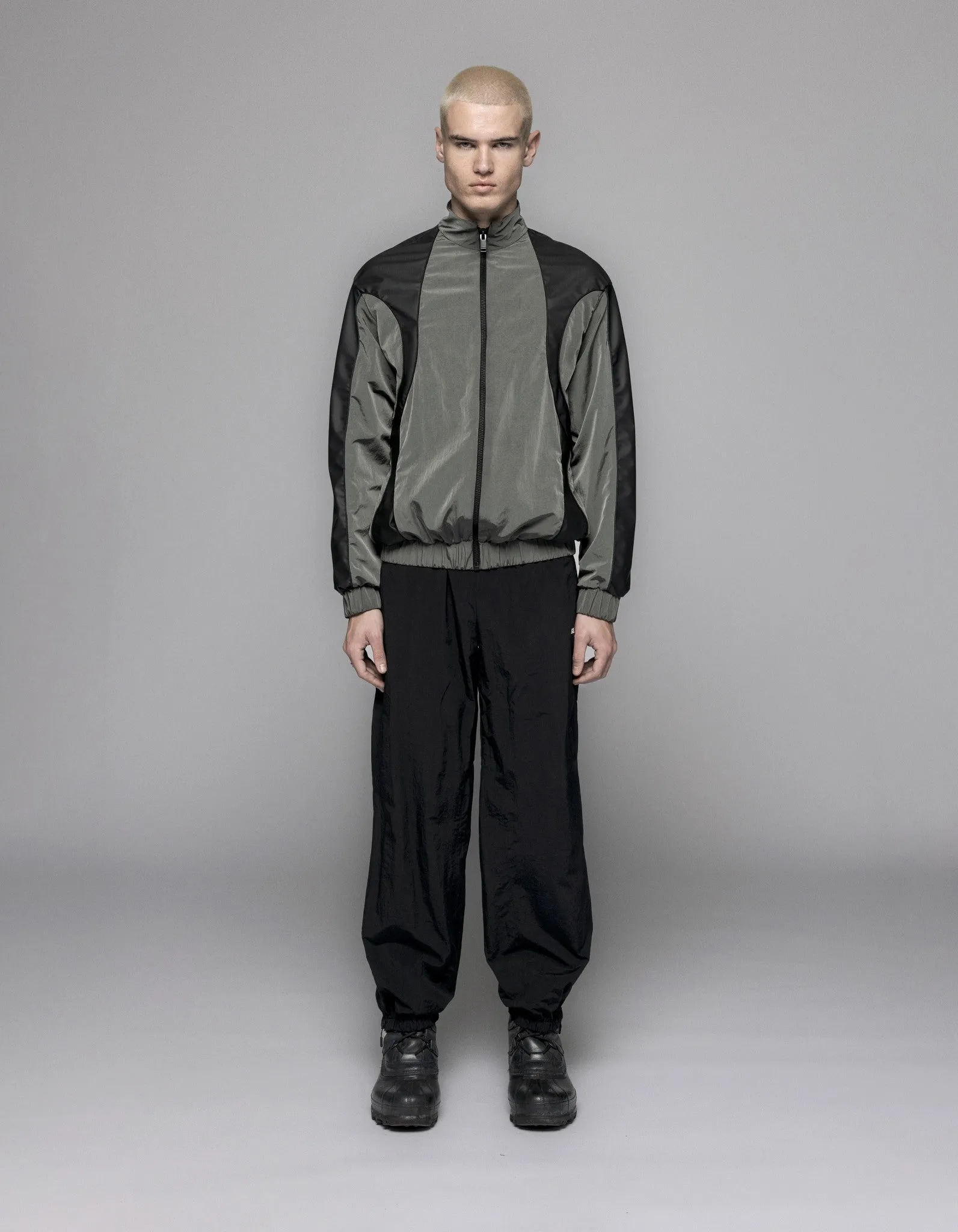 Rubber Detail Track Jacket - Ash Grey sold by Han Kjøbenhavn