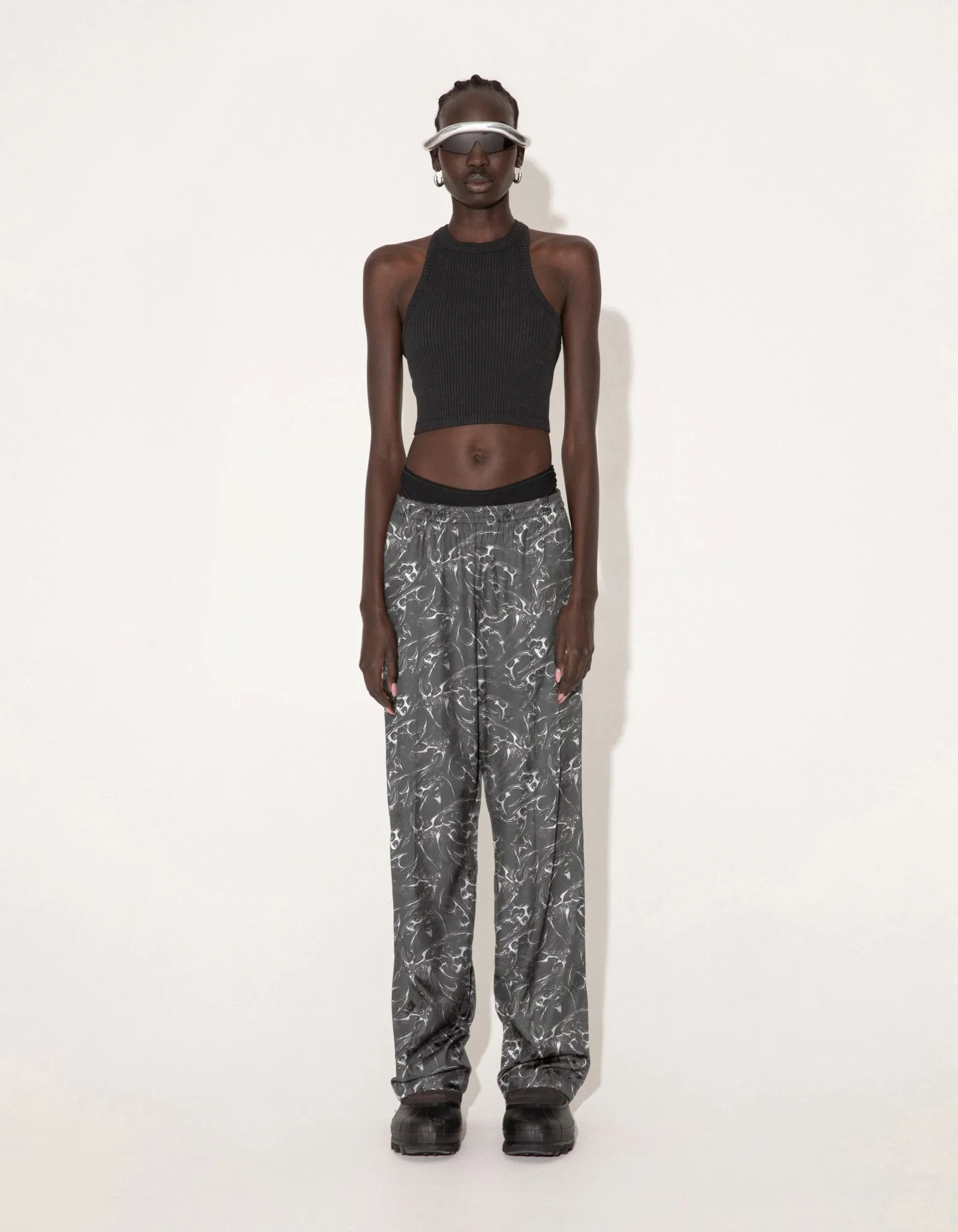 Ribbed Cropped Racer Top sold by Han Kjøbenhavn