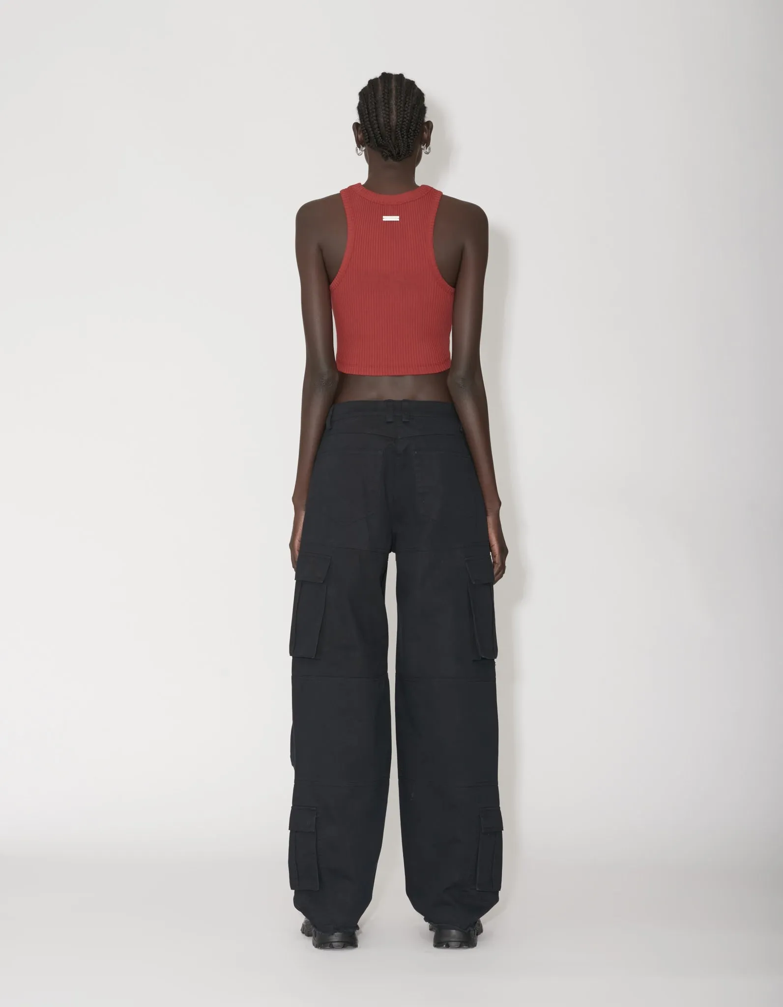 Ribbed Cropped Racer Top sold by Han Kjøbenhavn product image thumbnail 4
