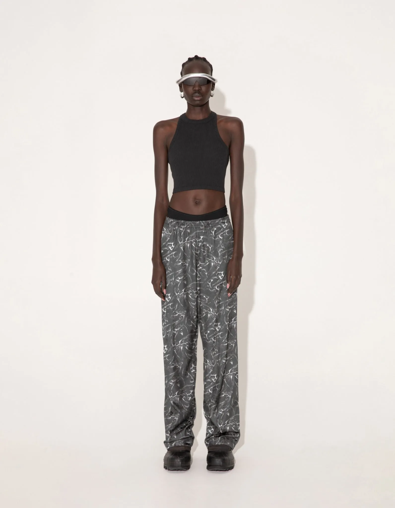 Ribbed Cropped Racer Top sold by Han Kjøbenhavn product image thumbnail 2