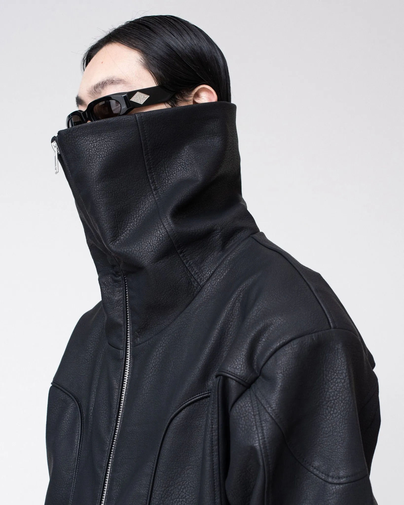 Memory Faux Leather Jacket - Black sold by Han Kjøbenhavn product image thumbnail 5