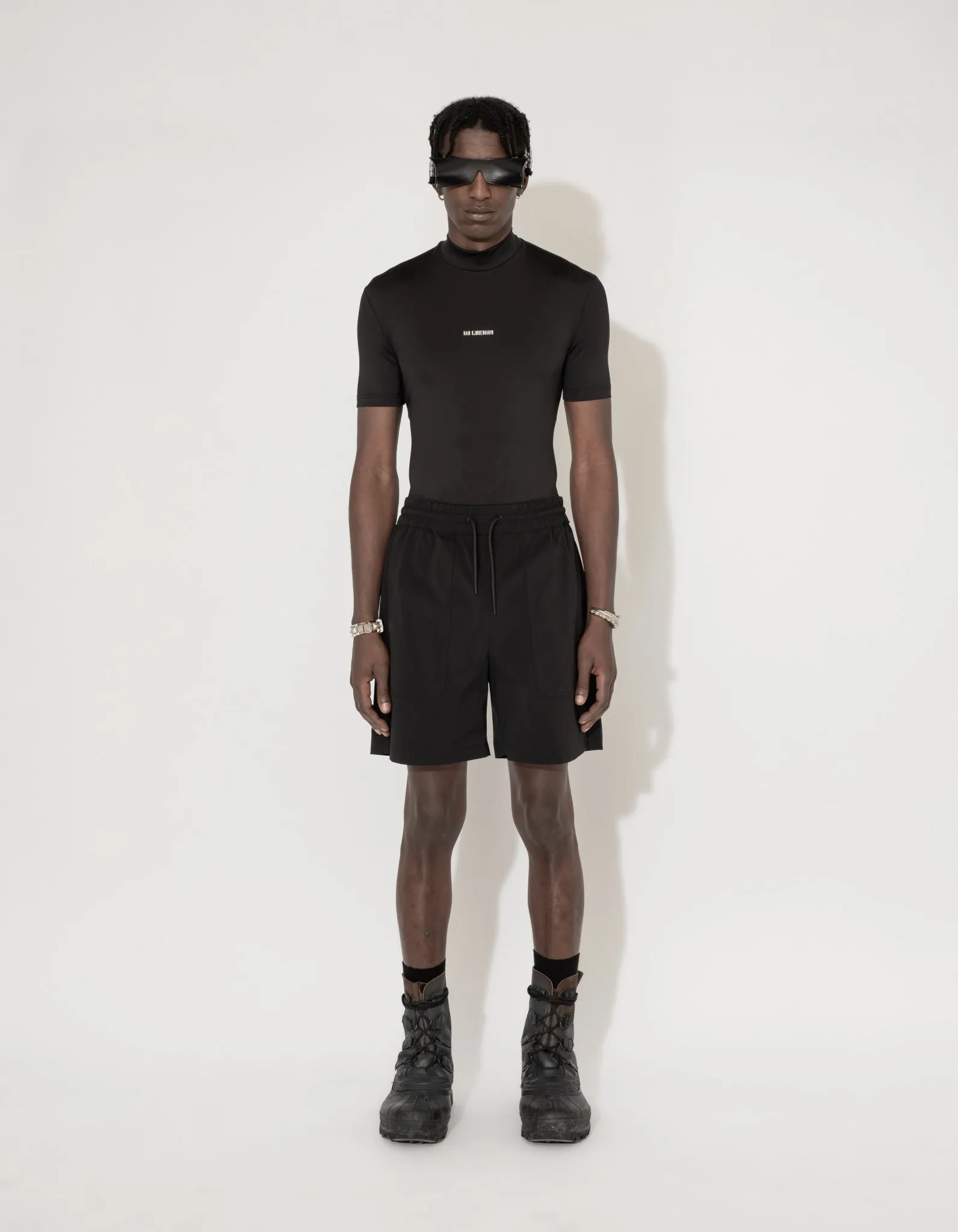 Nylon Track Shorts - Black sold by Han Kjøbenhavn