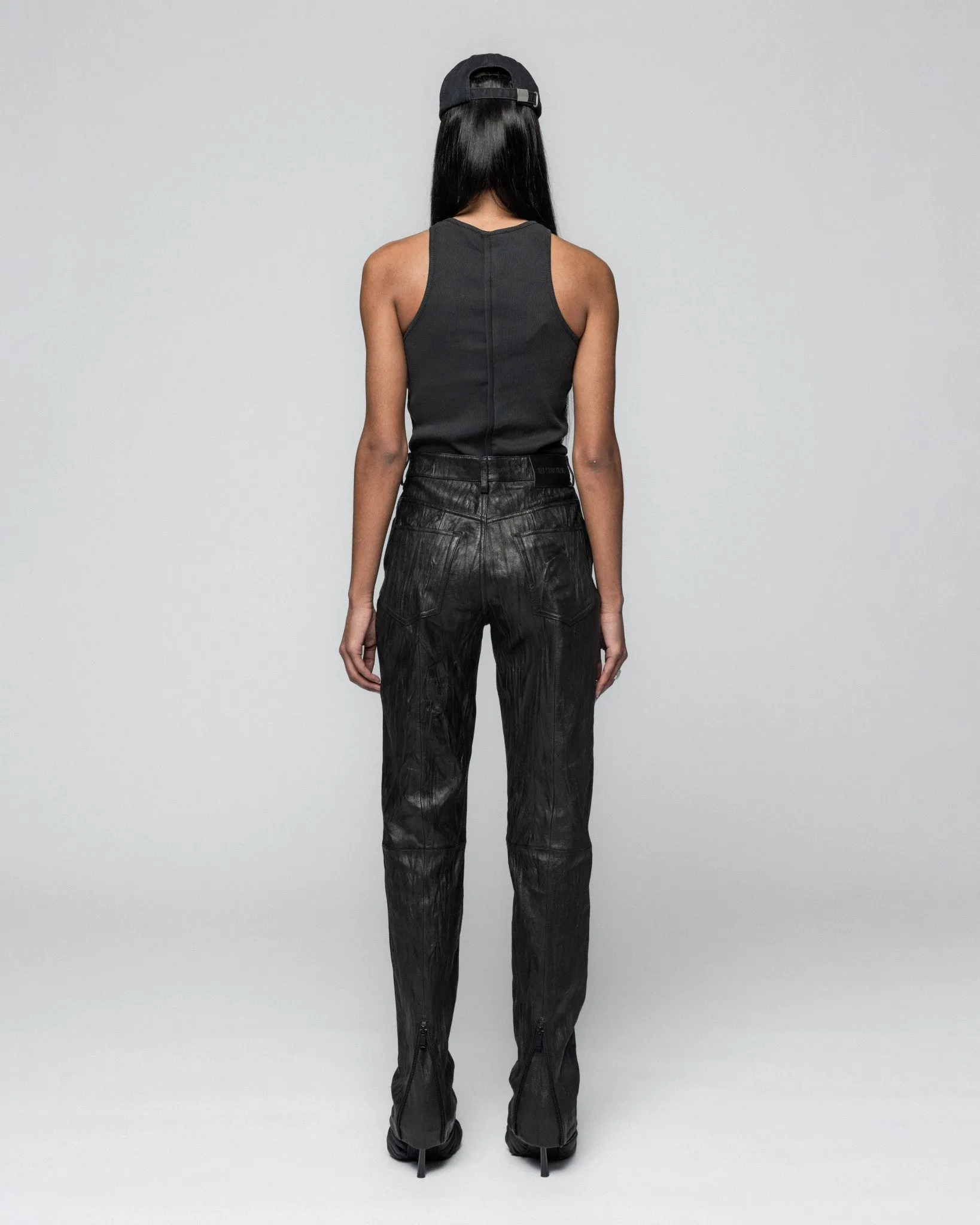 Diamond Rib Tank Jersey - Washed Black sold by Han Kjøbenhavn product image thumbnail 2