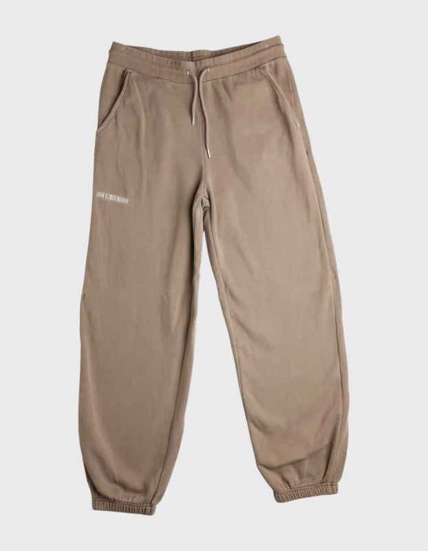Second Life Sweat Pants / L - Brown Logo made by Han Kjøbenhavn