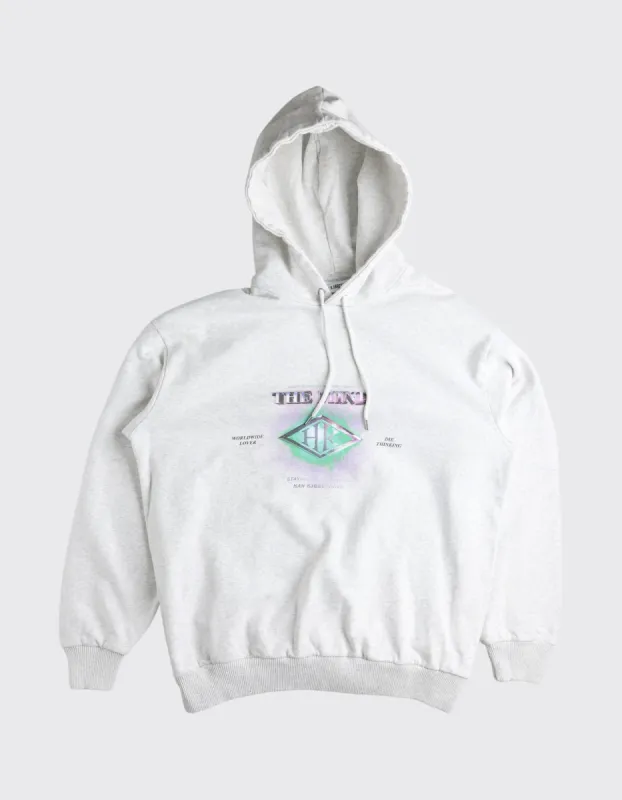 Second Life Artwork Hoodie / XL - Light Grey Melange Galaxy sold by Han Kjøbenhavn