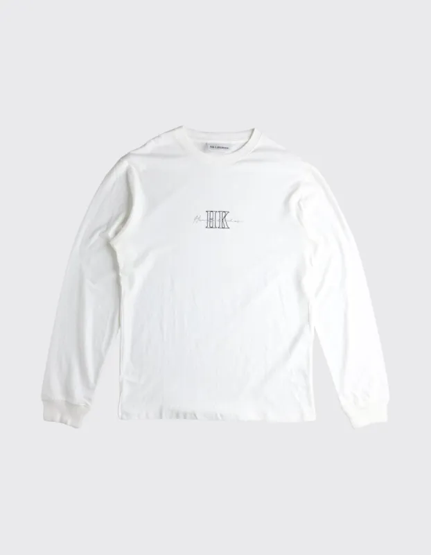 Second Life Artwork Tee Long Sleeve	 / M - White sold by Han Kjøbenhavn