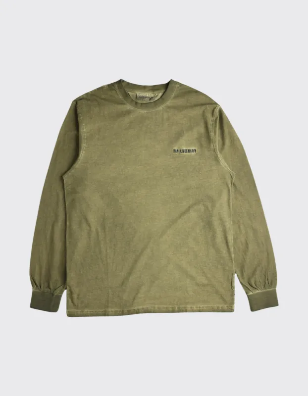 Second Life Casual Tee Long Sleeve / L - Green crush sold by Han Kjøbenhavn