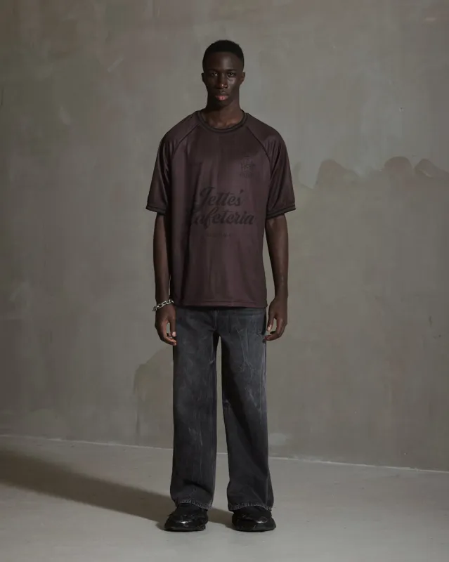 Logo Football SS Tee - Burgundy sold by Han Kjøbenhavn