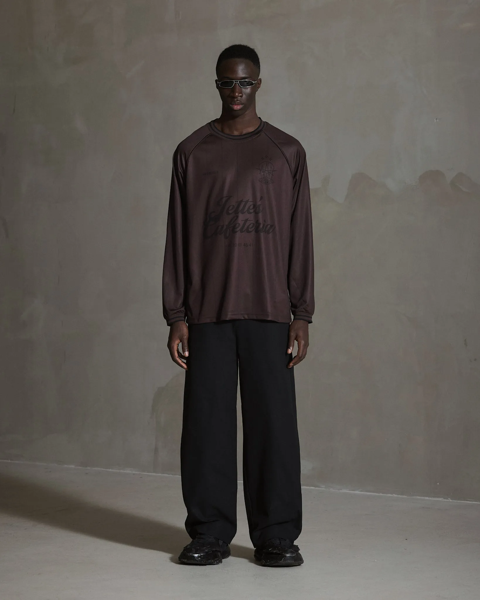 Logo Football LS Tee - Burgundy sold by Han Kjøbenhavn