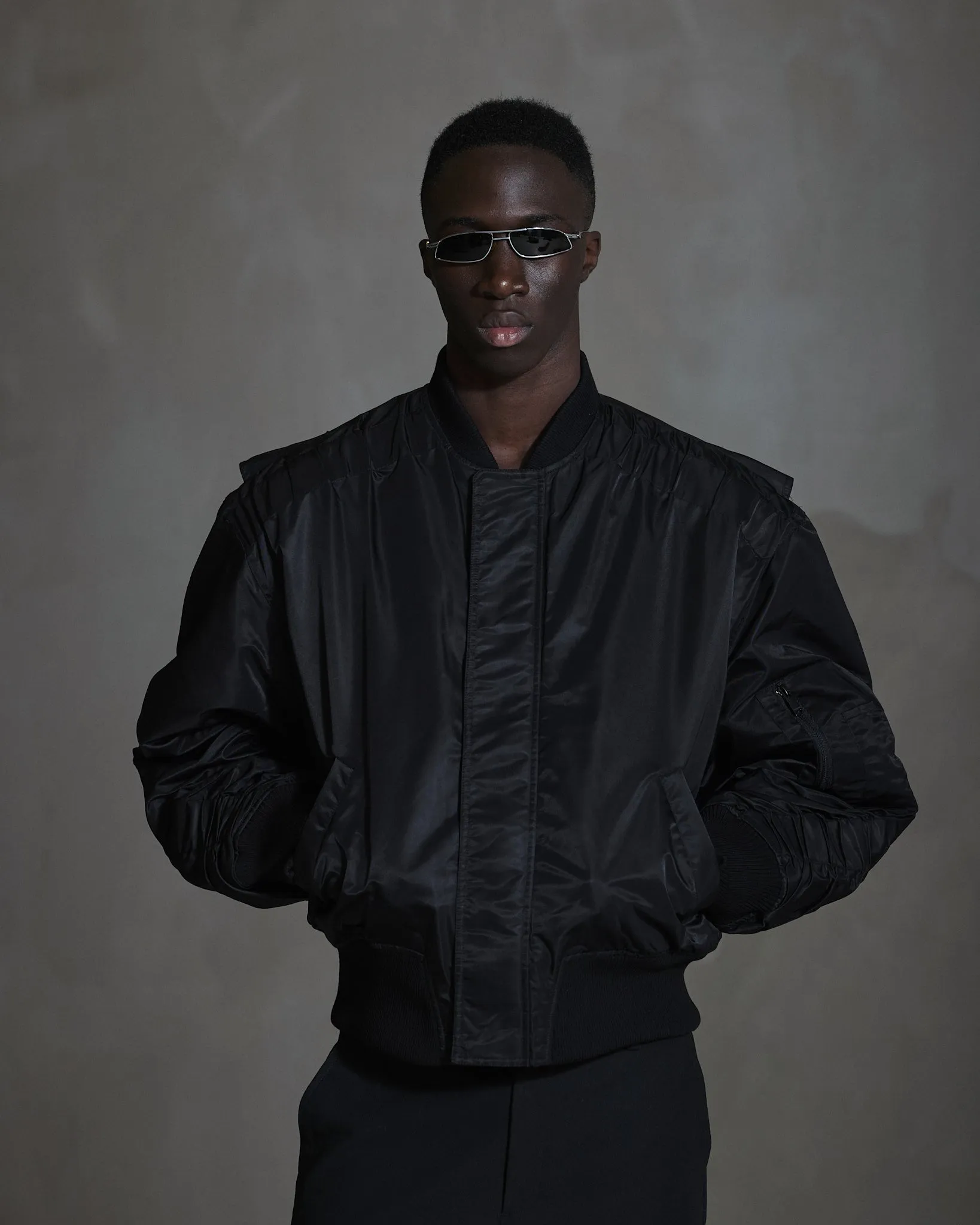 Oversized Padded Bomber Jacket - Black sold by Han Kjøbenhavn product image thumbnail 3