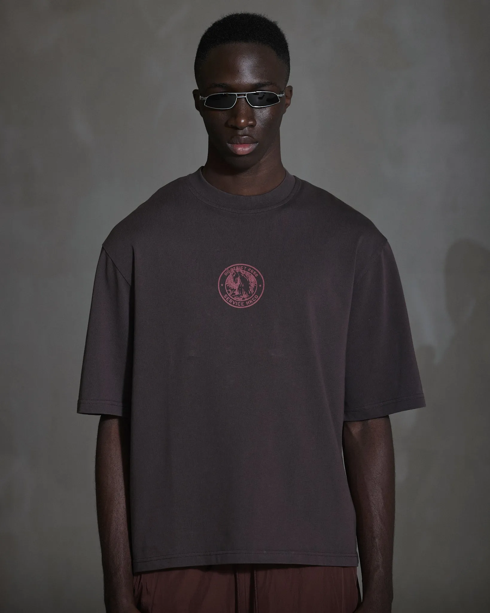 Officer Printed Oversized Tee - Dark Brown sold by Han Kjøbenhavn product image thumbnail 3