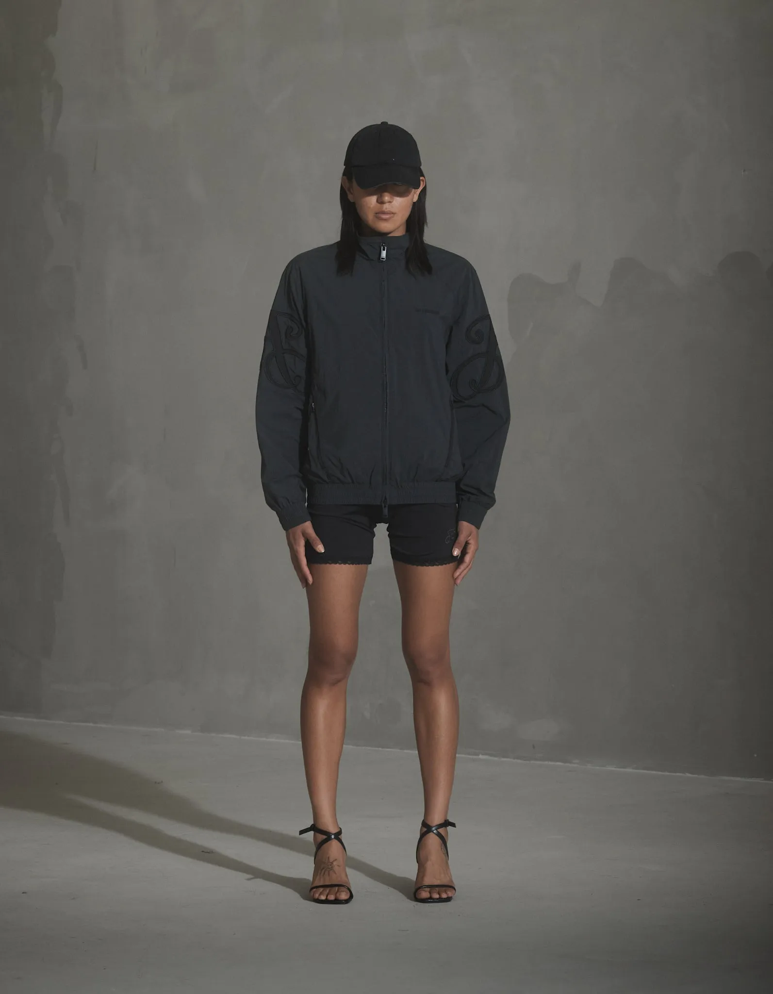 Regular Track Jacket - Anthracite Black sold by Han Kjøbenhavn