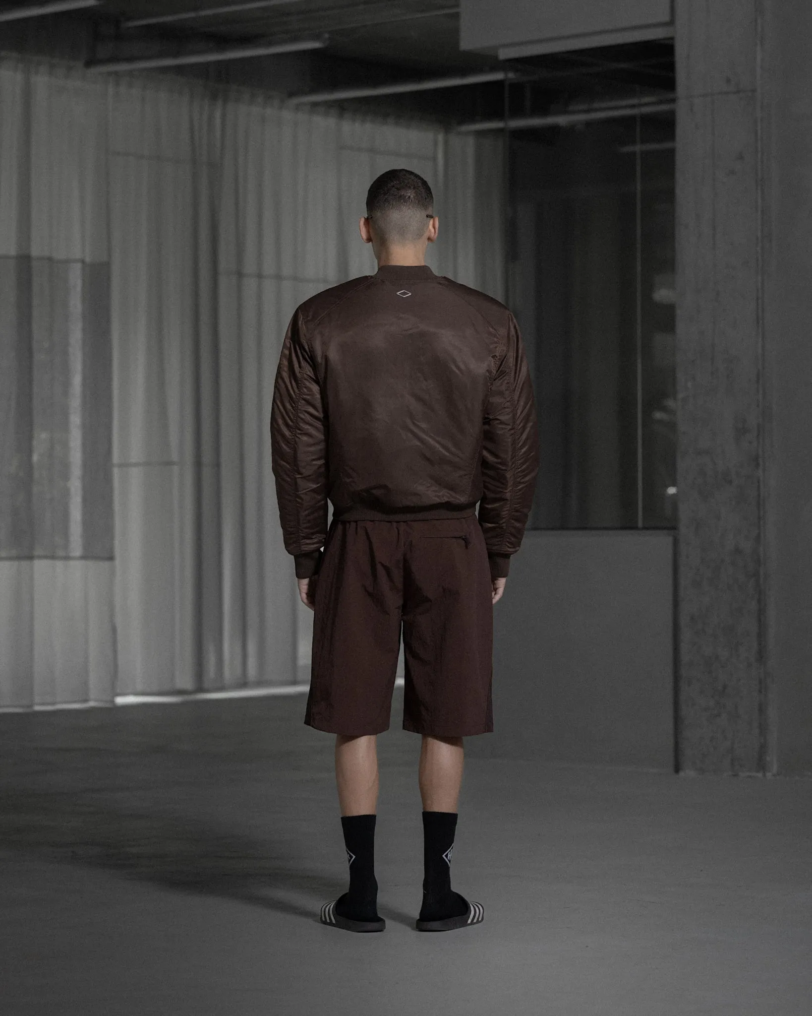 Padded Nylon Bomber - Warm Brown sold by Han Kjøbenhavn product image thumbnail 2