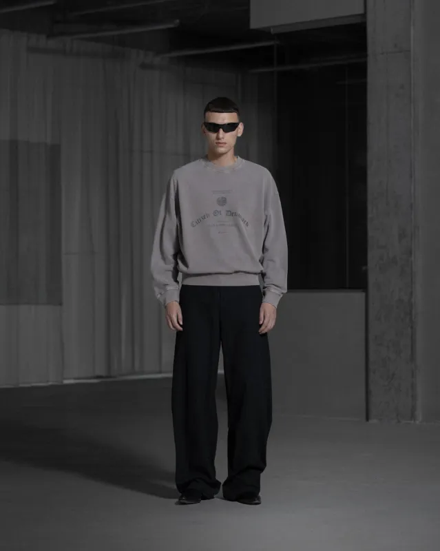 Citizen Printed Crewneck - Stone Grey sold by Han Kjøbenhavn