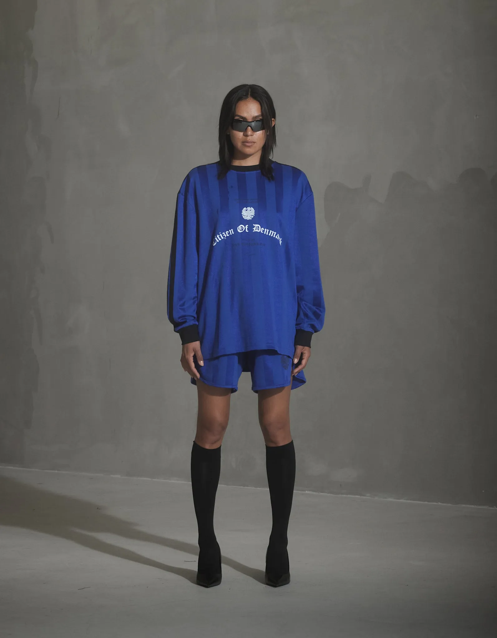 Football Jersey Long sleeve Tee - Royal Blue sold by Han Kjøbenhavn