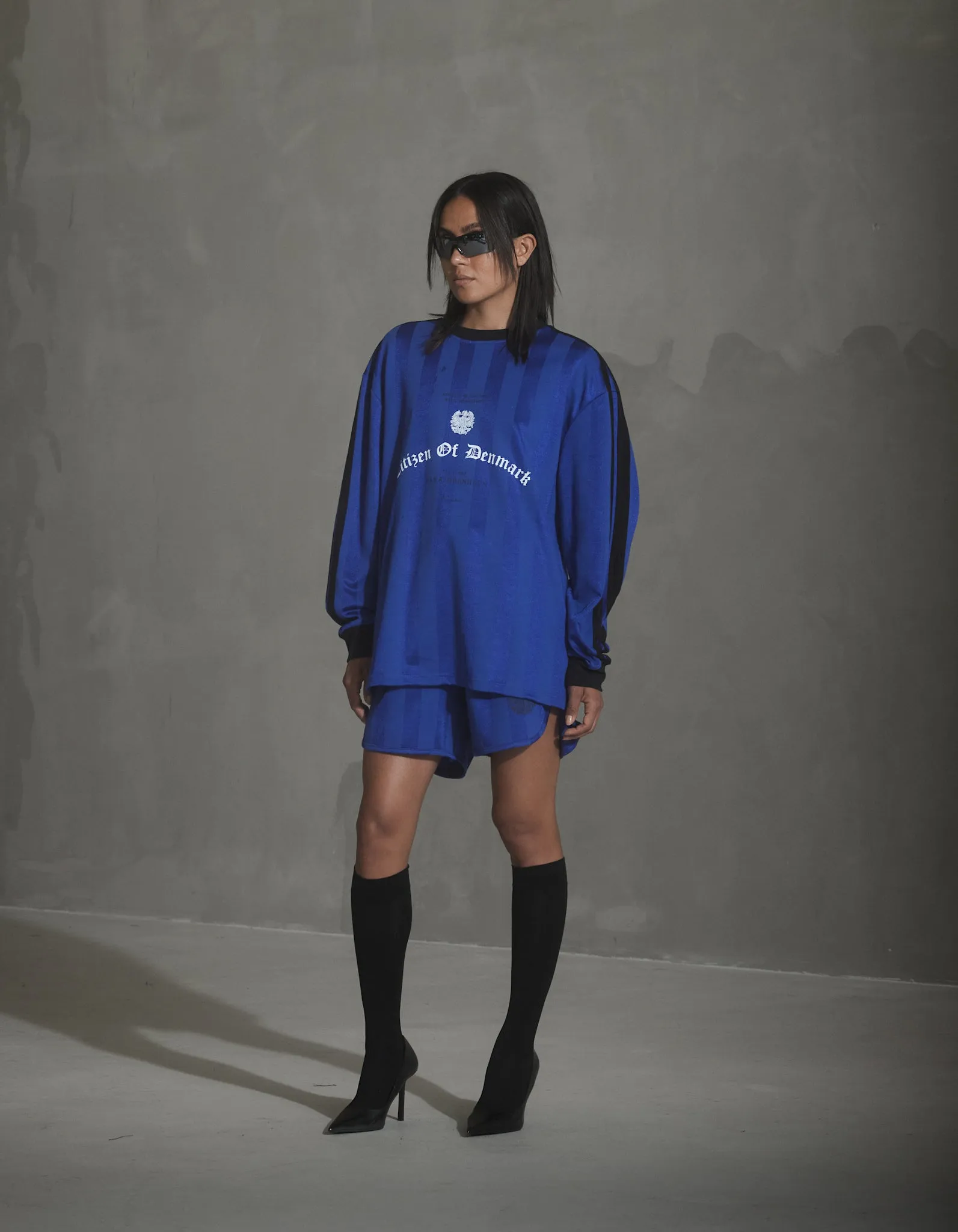 Football Jersey Long sleeve Tee - Royal Blue sold by Han Kjøbenhavn product image thumbnail 3