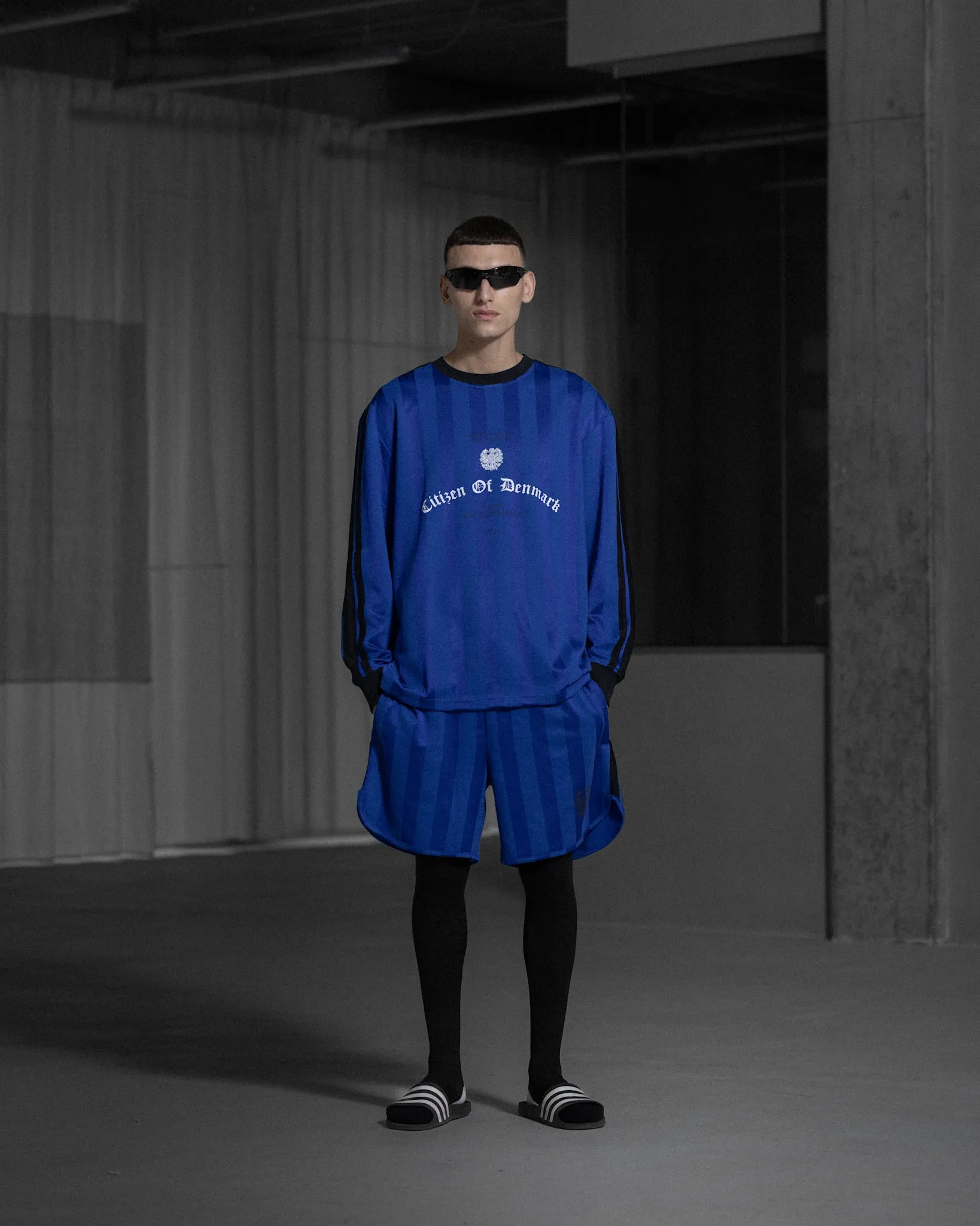 Football Jersey Long sleeve Tee - Royal Blue sold by Han Kjøbenhavn product image thumbnail 4