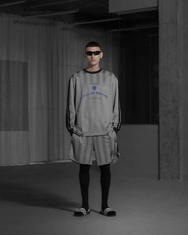 Football Jersey Long sleeve Tee - Light Grey sold by Han Kjøbenhavn