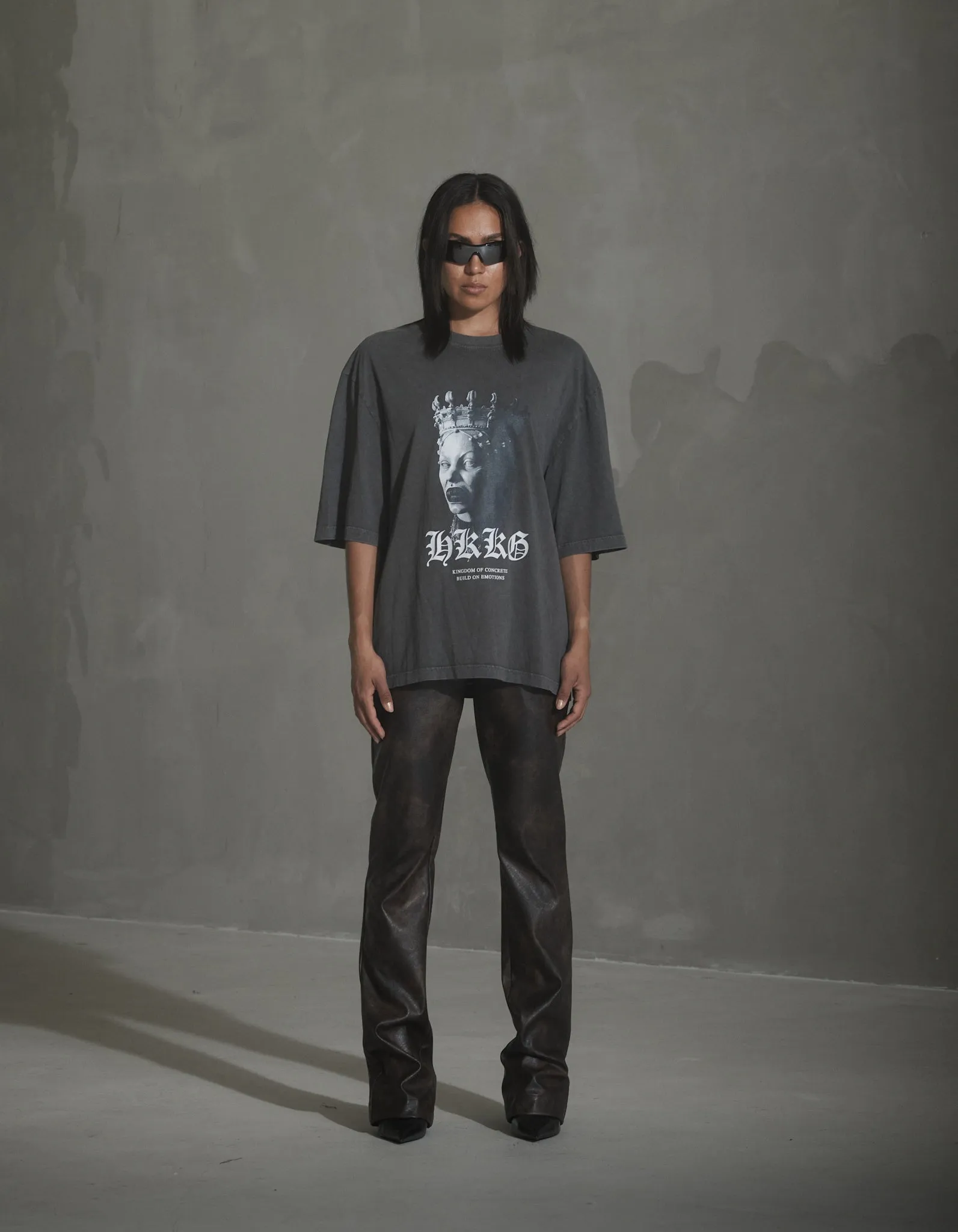 Oversized Sculpture Tee - Warm Dark Grey sold by Han Kjøbenhavn