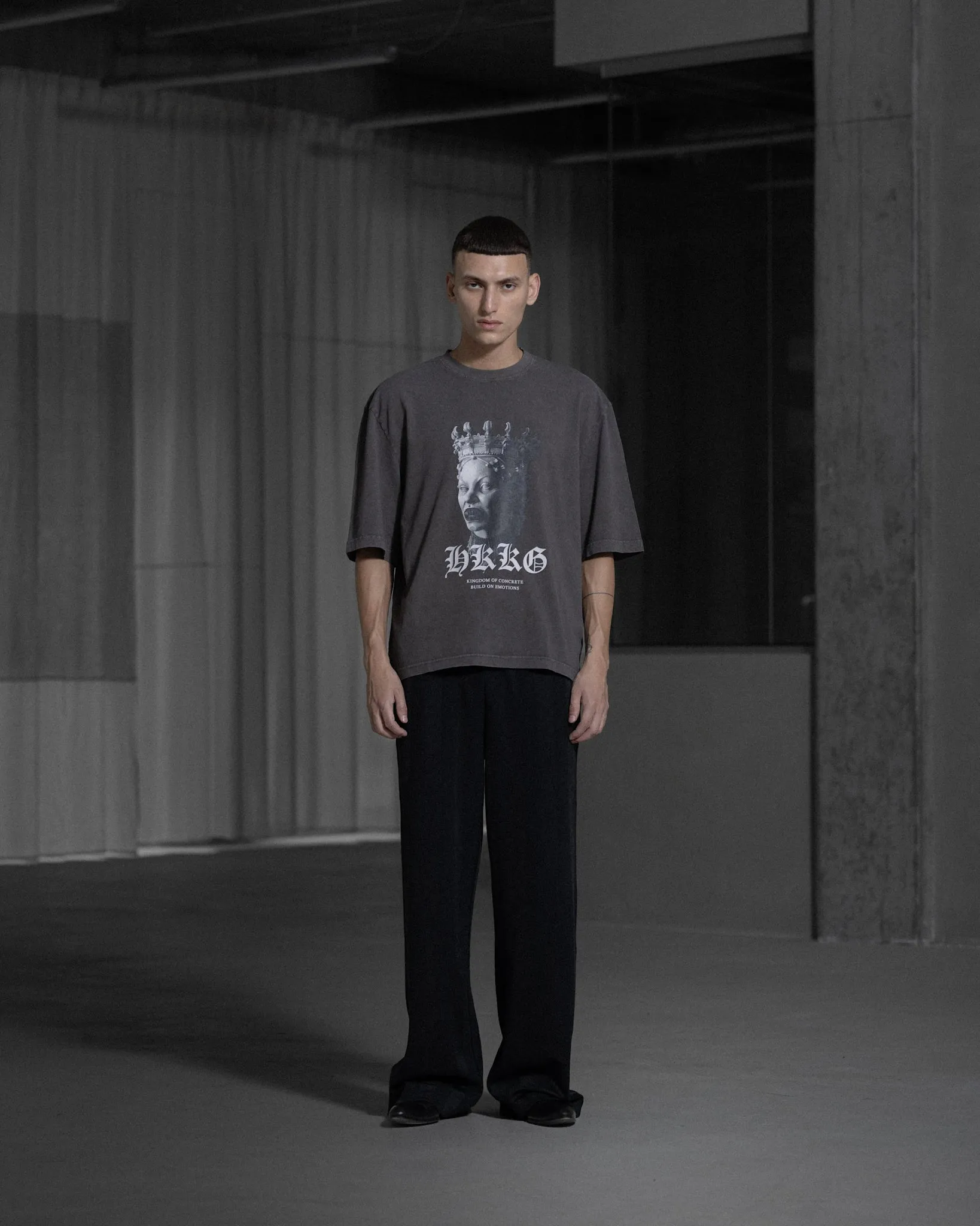 Oversized Sculpture Tee - Warm Dark Grey sold by Han Kjøbenhavn product image thumbnail 4