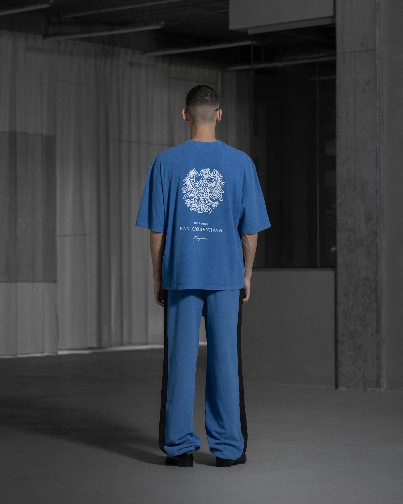 Monogram Oversized Tee - Royal Blue sold by Han Kjøbenhavn product image thumbnail 2