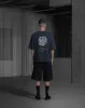 Monogram Oversized Tee - Anthracite Black sold by Han Kjøbenhavn
