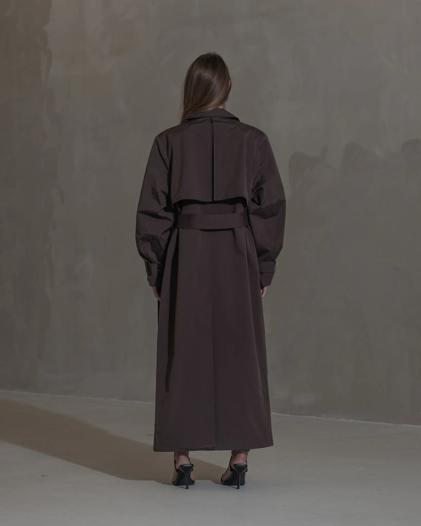 Technical Trench Coat - Dark Brown sold by Han Kjøbenhavn product image thumbnail 2