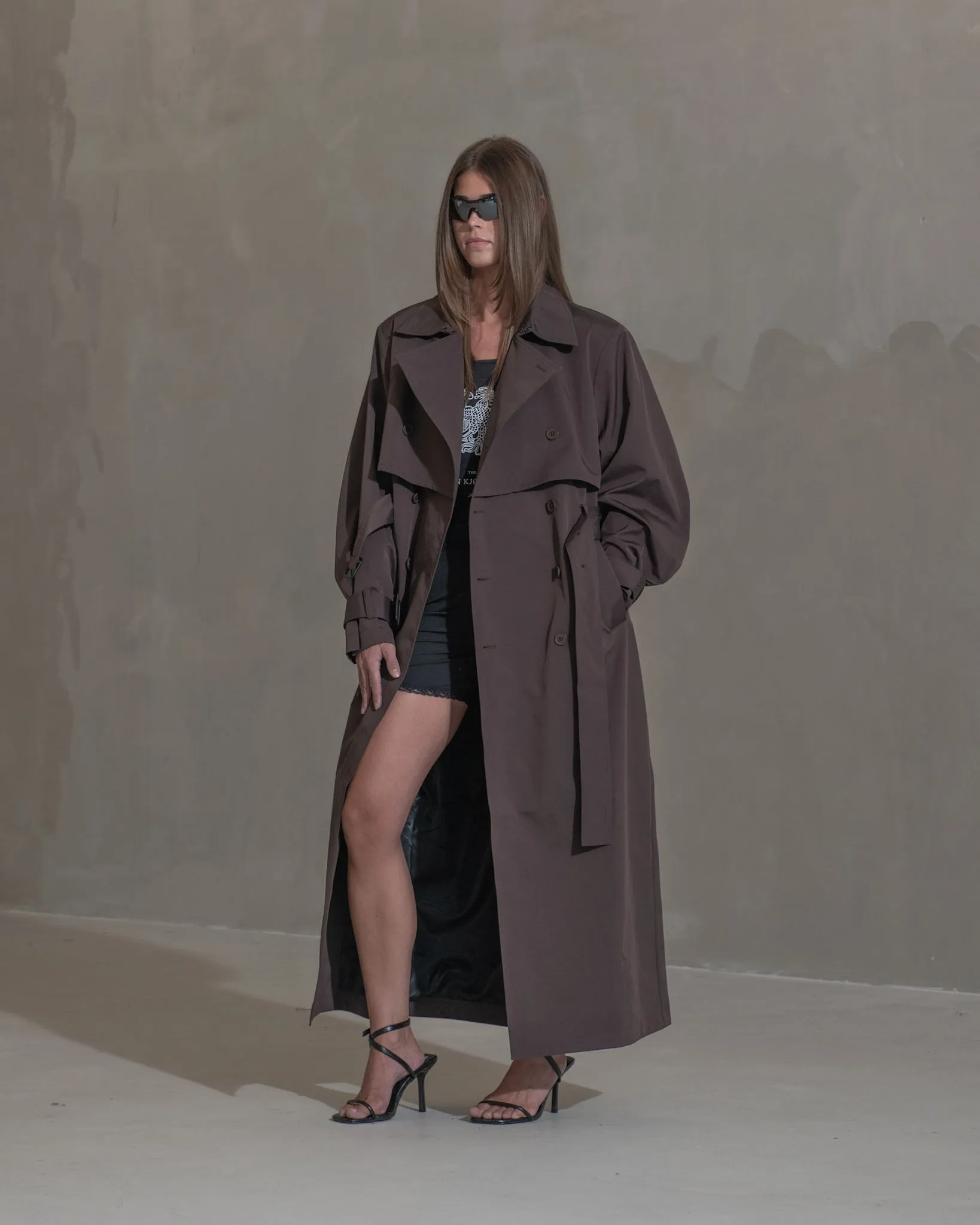 Technical Trench Coat - Dark Brown sold by Han Kjøbenhavn