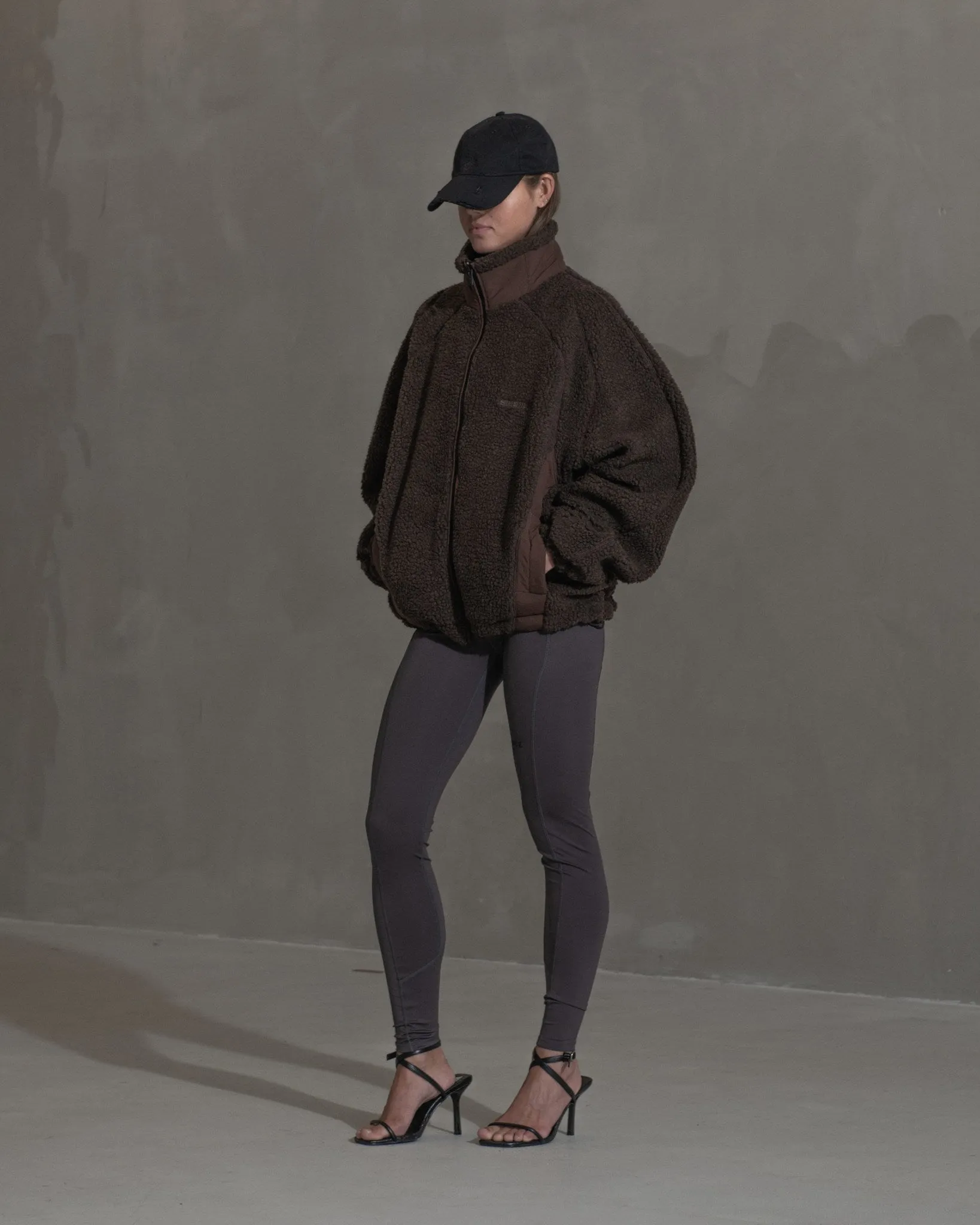 Fleece Jacket - Dark Brown sold by Han Kjøbenhavn product image thumbnail 3